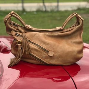 Salvatore Ferregamo BrownLeather Hobo Rare Handbag